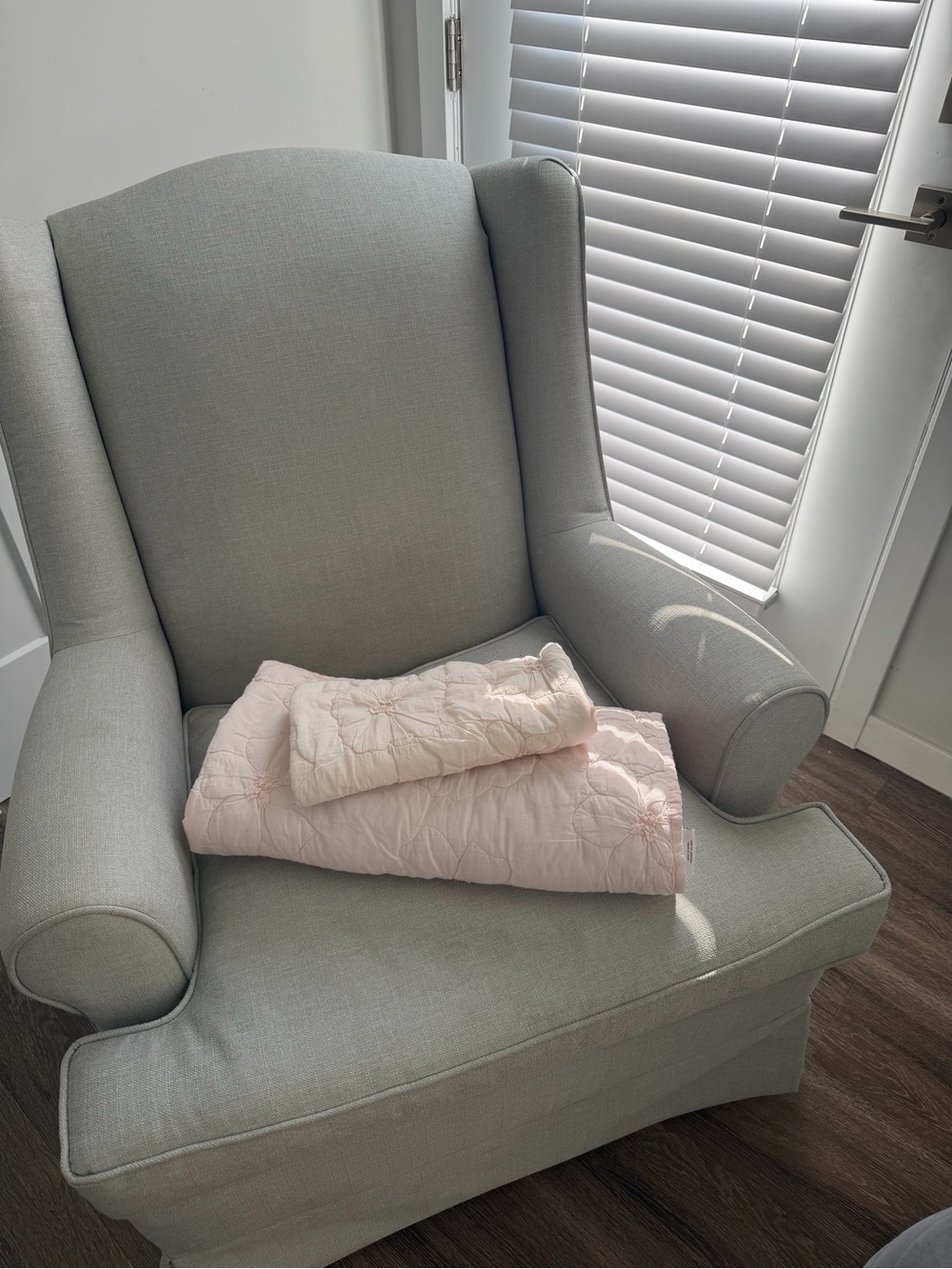 RH Baby Soft Pink Quilted Toddler Quilt + Pillowcase